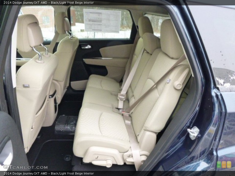 Black/Light Frost Beige Interior Rear Seat for the 2014 Dodge Journey SXT AWD #88736724