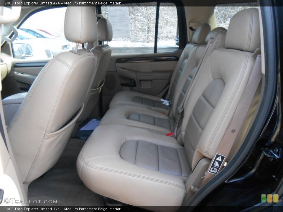 Medium Parchment Beige Interior Rear Seat for the 2003 Ford Explorer Limited 4x4 #88737042