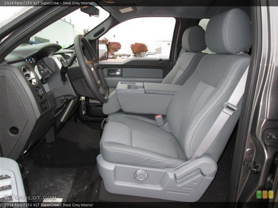 Steel Grey Interior Front Seat for the 2014 Ford F150 XLT SuperCrew #88738899