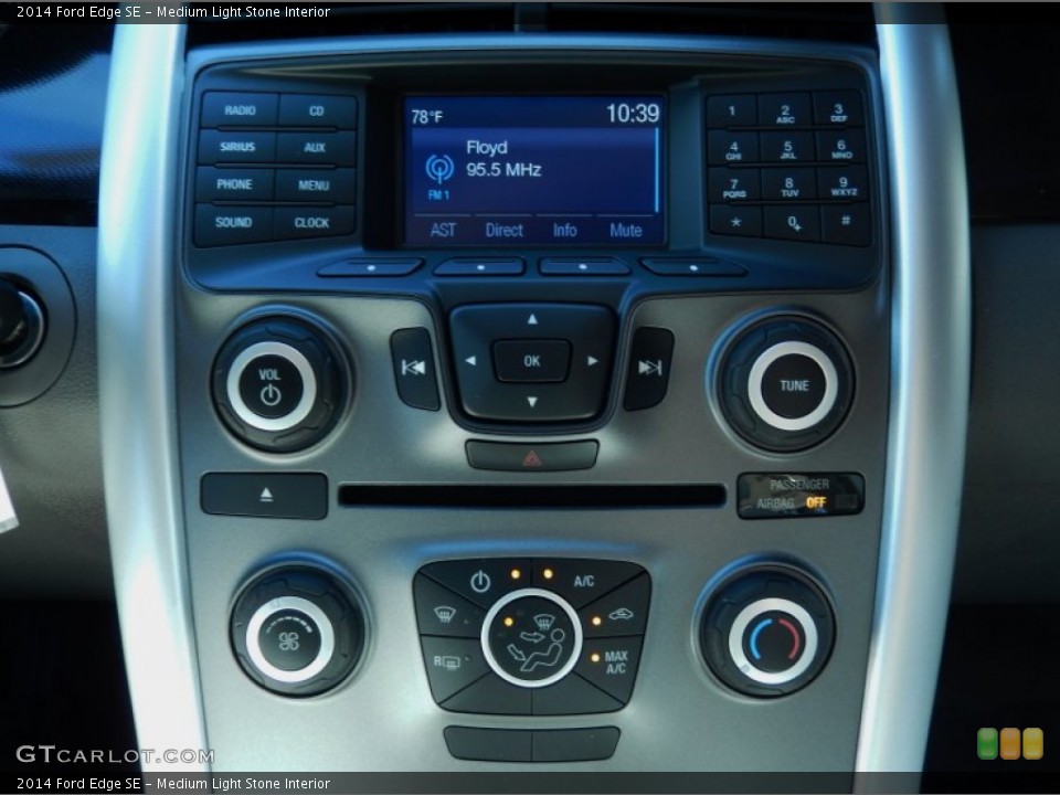 Medium Light Stone Interior Controls for the 2014 Ford Edge SE #88739562