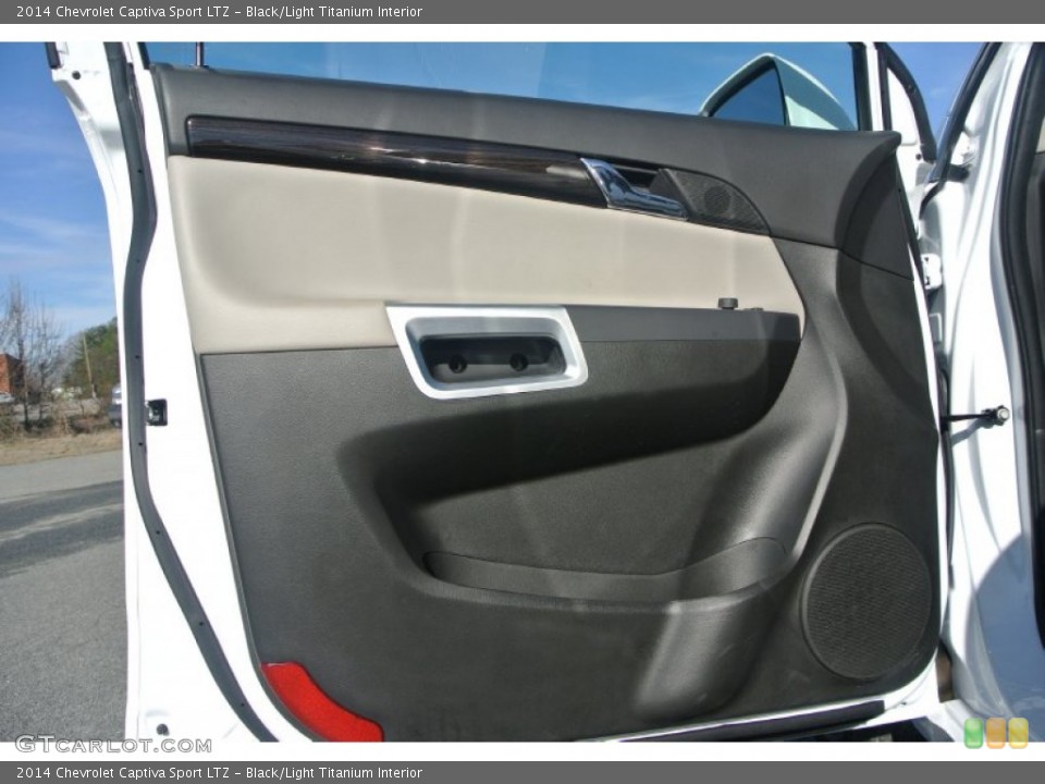 Black/Light Titanium Interior Door Panel for the 2014 Chevrolet Captiva Sport LTZ #88742448