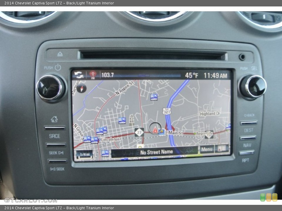 Black/Light Titanium Interior Navigation for the 2014 Chevrolet Captiva Sport LTZ #88742874