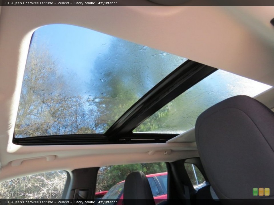 Iceland - Black/Iceland Gray Interior Sunroof for the 2014 Jeep Cherokee Latitude #88743432