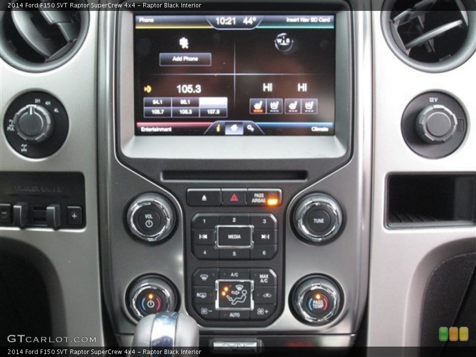 Raptor Black Interior Controls for the 2014 Ford F150 SVT Raptor SuperCrew 4x4 #88744953