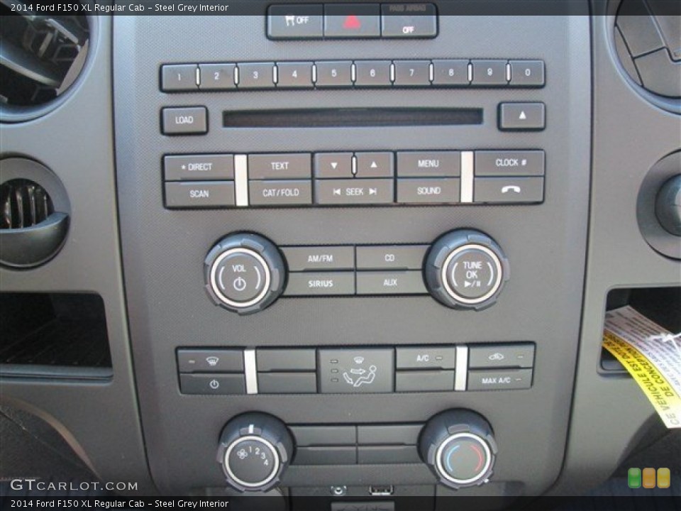 Steel Grey Interior Controls for the 2014 Ford F150 XL Regular Cab #88745448