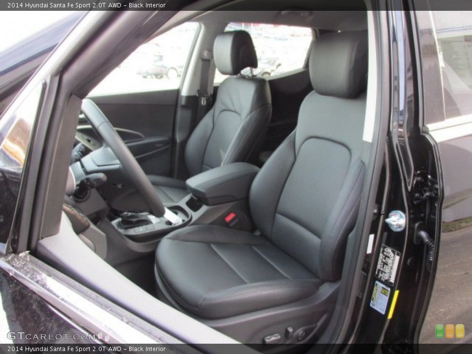 Black Interior Front Seat for the 2014 Hyundai Santa Fe Sport 2.0T AWD #88749843