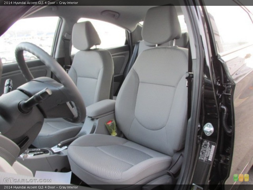 Gray Interior Front Seat for the 2014 Hyundai Accent GLS 4 Door #88752483