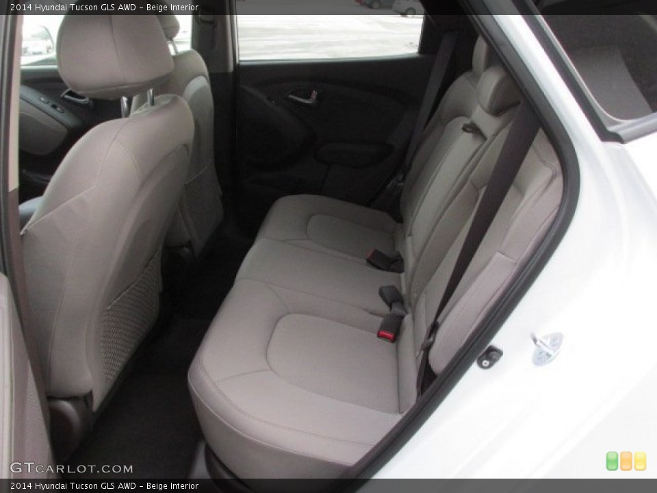 Beige Interior Rear Seat for the 2014 Hyundai Tucson GLS AWD #88753749