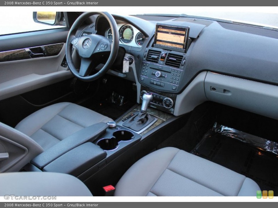 Grey/Black Interior Dashboard for the 2008 Mercedes-Benz C 350 Sport #88754967