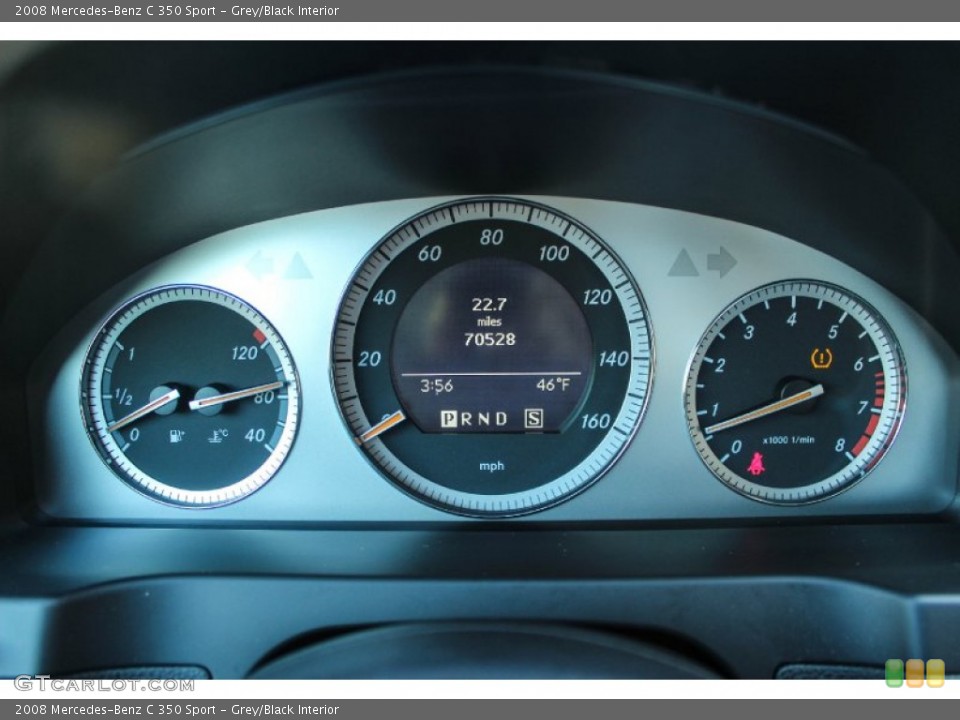 Grey/Black Interior Gauges for the 2008 Mercedes-Benz C 350 Sport #88755071