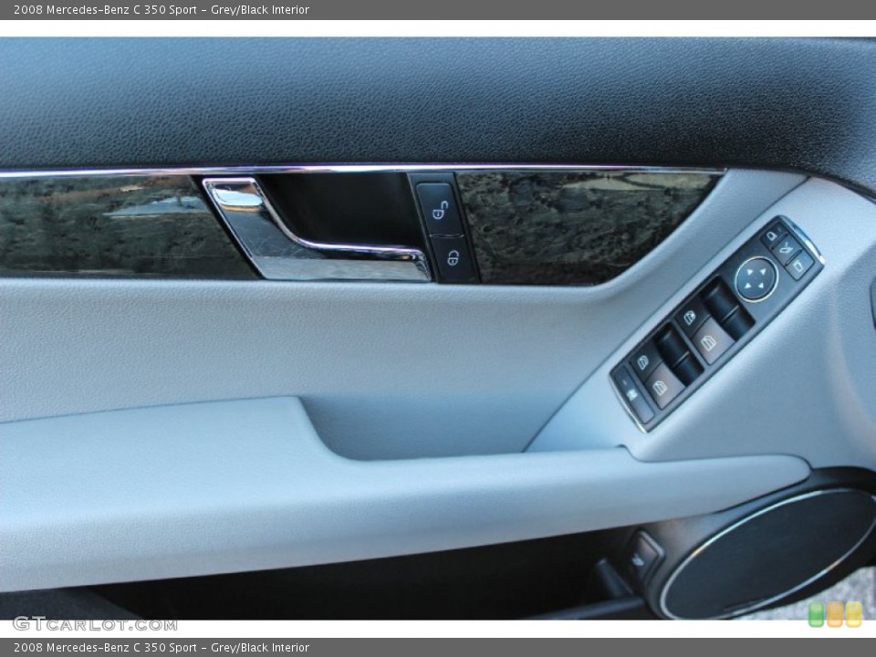 Grey/Black Interior Controls for the 2008 Mercedes-Benz C 350 Sport #88755096