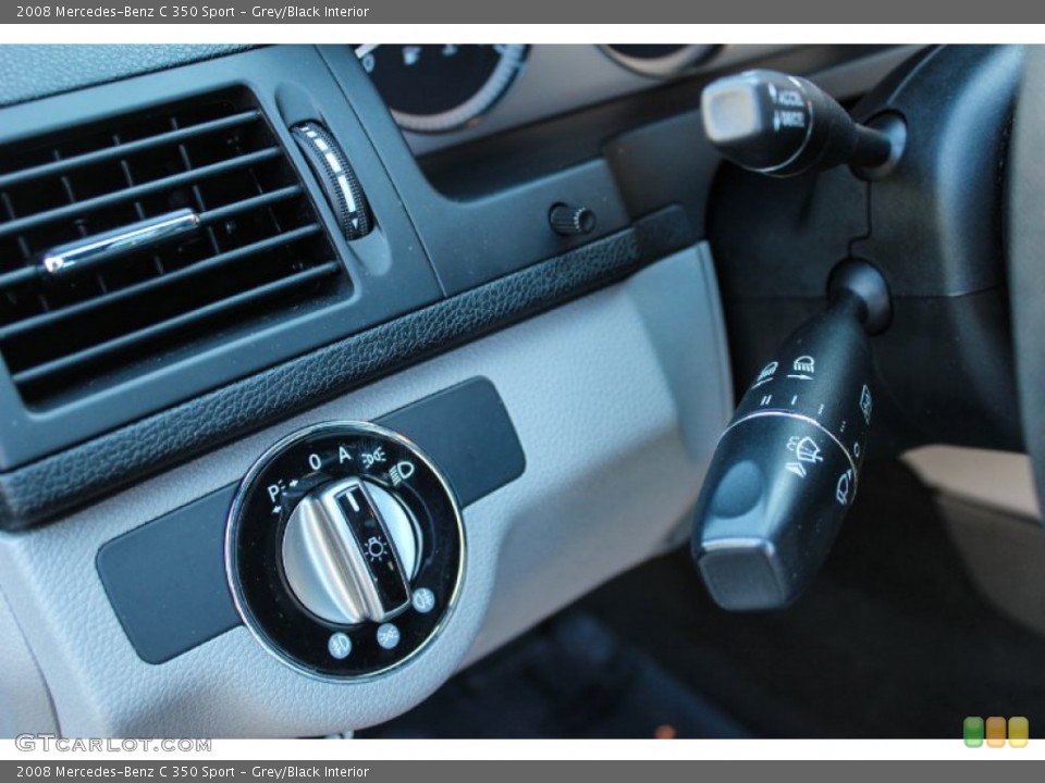 Grey/Black Interior Controls for the 2008 Mercedes-Benz C 350 Sport #88755159