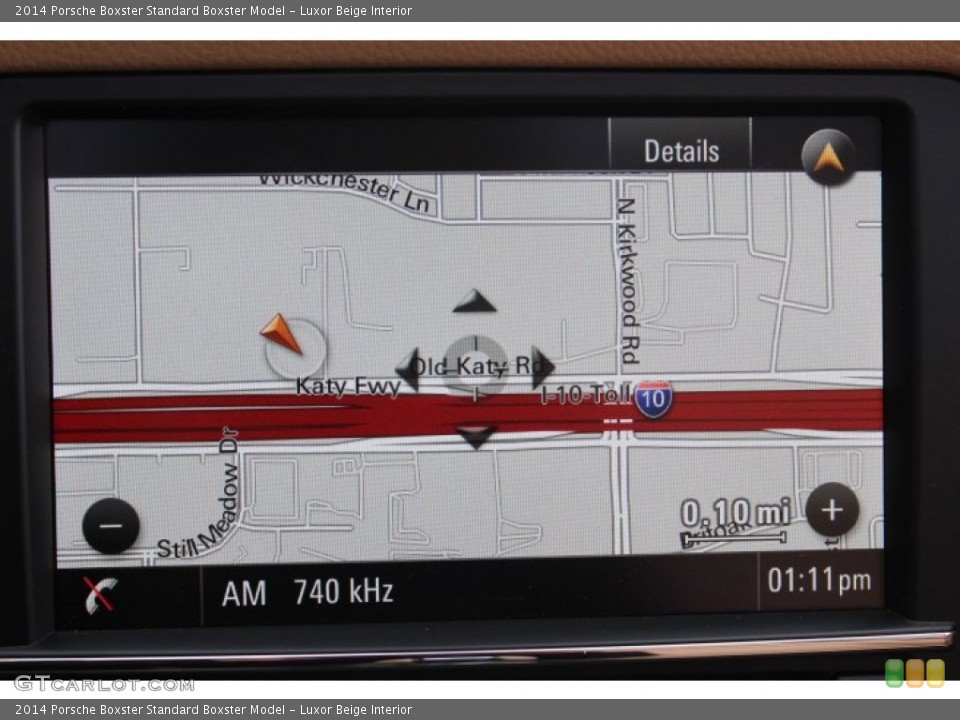 Luxor Beige Interior Navigation for the 2014 Porsche Boxster  #88756042