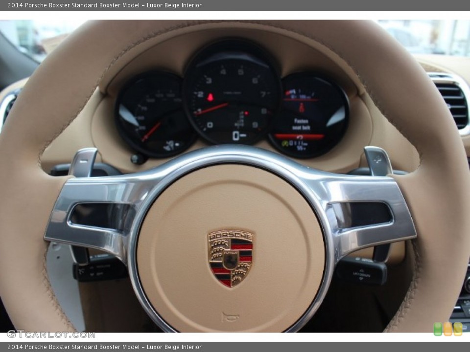 Luxor Beige Interior Steering Wheel for the 2014 Porsche Boxster  #88756125