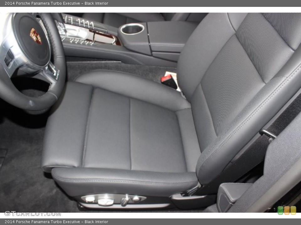 Black Interior Front Seat for the 2014 Porsche Panamera Turbo Executive #88757541
