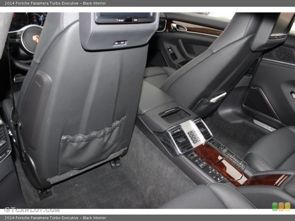 Black Interior Rear Seat for the 2014 Porsche Panamera Turbo Executive #88757937