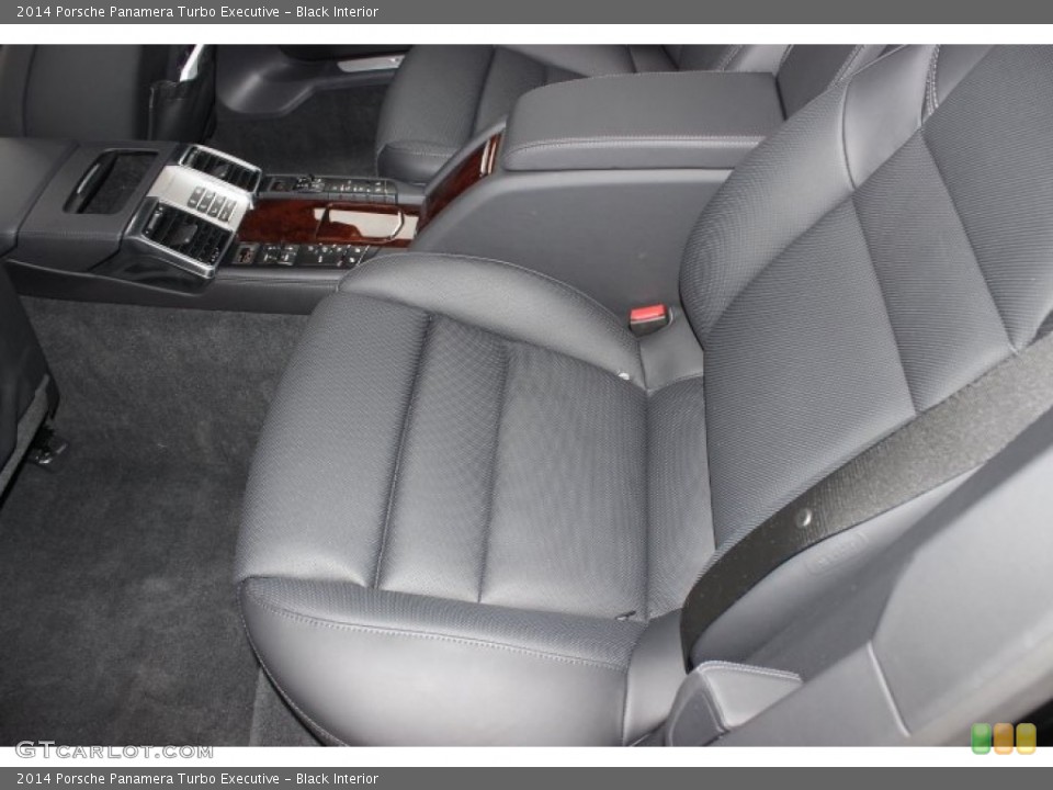 Black Interior Rear Seat for the 2014 Porsche Panamera Turbo Executive #88757982