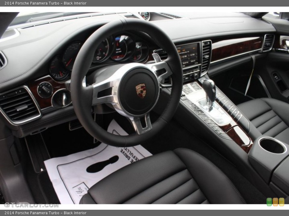 Black Interior Prime Interior for the 2014 Porsche Panamera Turbo #88758450