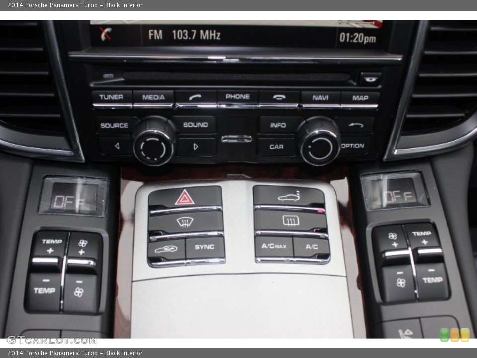 Black Interior Controls for the 2014 Porsche Panamera Turbo #88758648