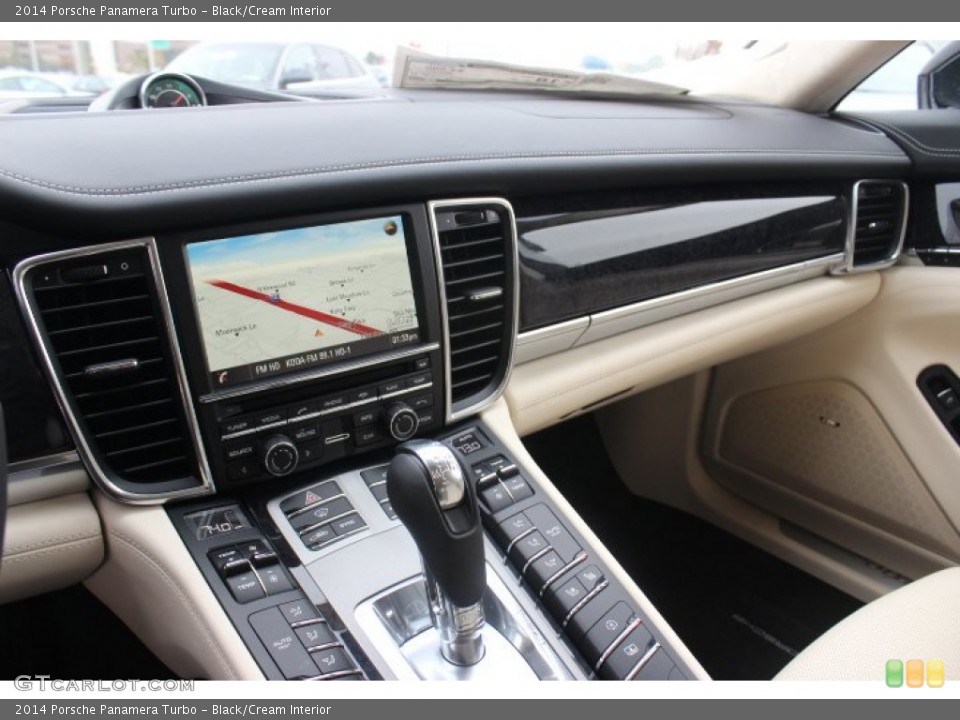 Black/Cream Interior Dashboard for the 2014 Porsche Panamera Turbo #88759386