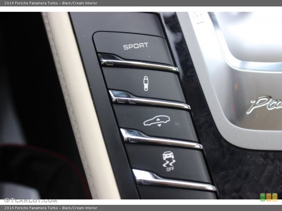 Black/Cream Interior Controls for the 2014 Porsche Panamera Turbo #88759560