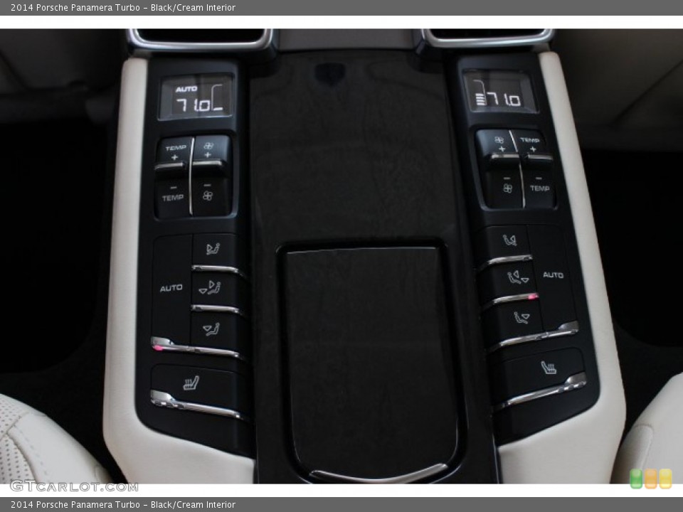 Black/Cream Interior Controls for the 2014 Porsche Panamera Turbo #88759705