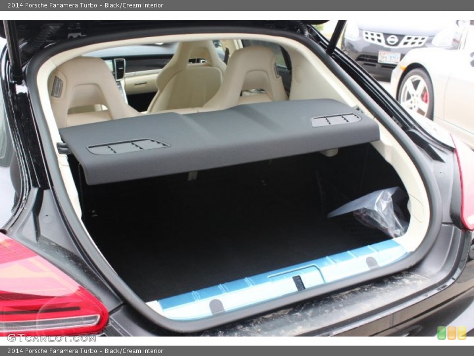 Black/Cream Interior Trunk for the 2014 Porsche Panamera Turbo #88759761