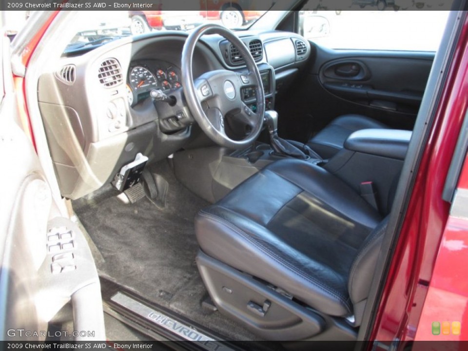 Ebony Interior Prime Interior for the 2009 Chevrolet TrailBlazer SS AWD #88759776