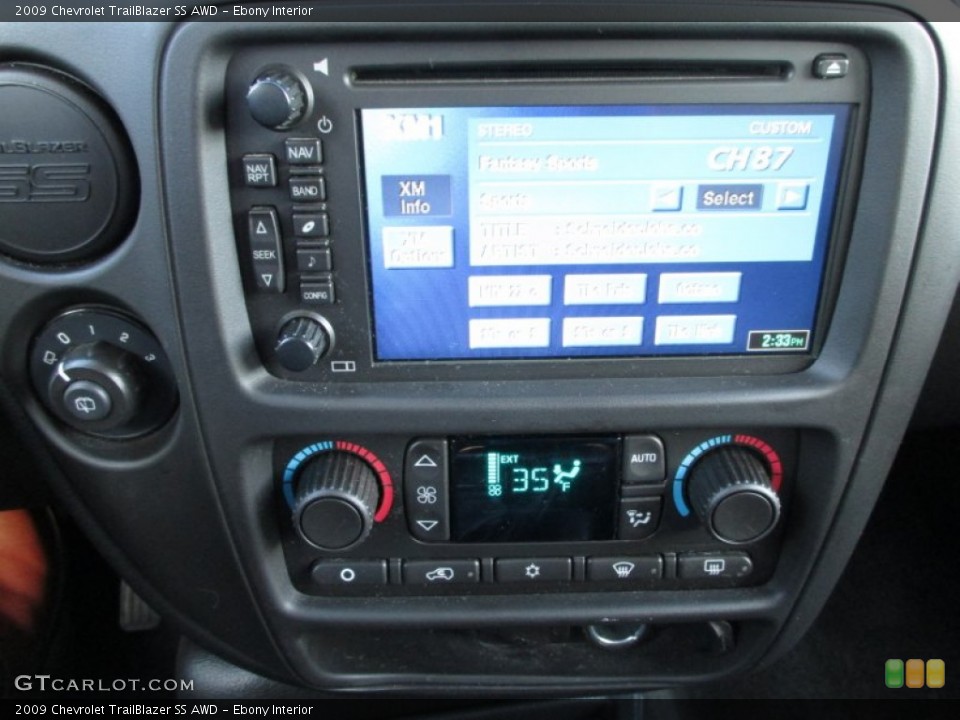 Ebony Interior Controls for the 2009 Chevrolet TrailBlazer SS AWD #88759818