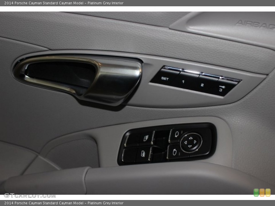 Platinum Grey Interior Controls for the 2014 Porsche Cayman  #88760172
