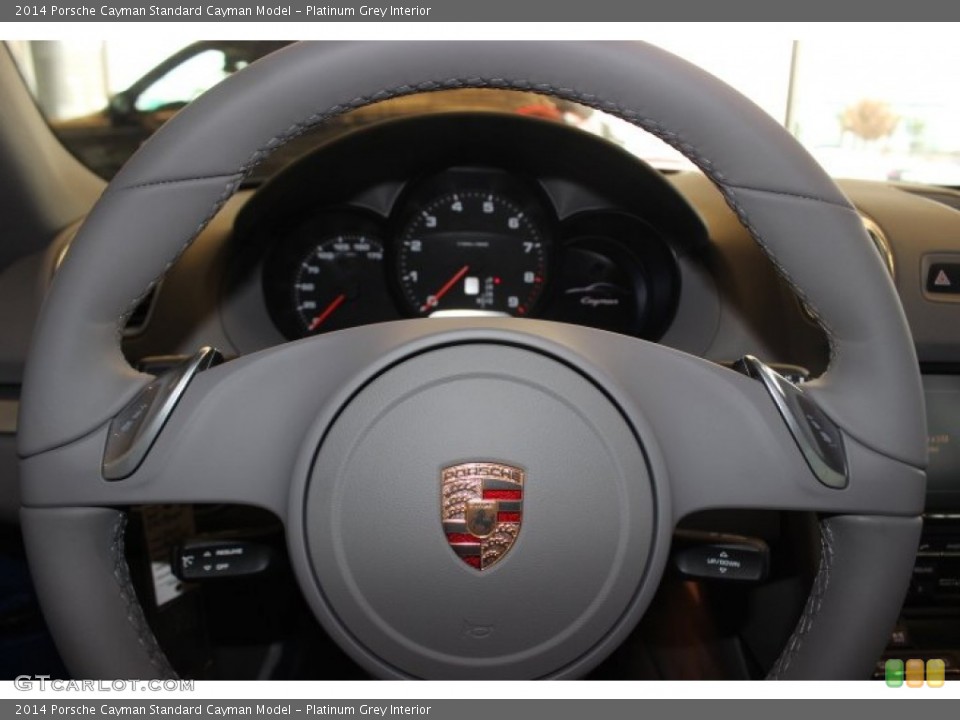 Platinum Grey Interior Steering Wheel for the 2014 Porsche Cayman  #88760373