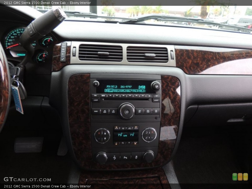 Ebony Interior Controls for the 2012 GMC Sierra 1500 Denali Crew Cab #88763274