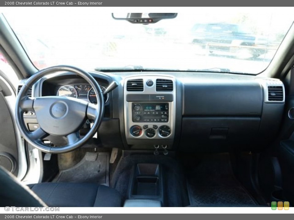 Ebony Interior Dashboard for the 2008 Chevrolet Colorado LT Crew Cab #88768167