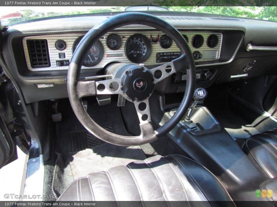 Black Interior Photo for the 1977 Pontiac Firebird Trans Am Coupe #88771175