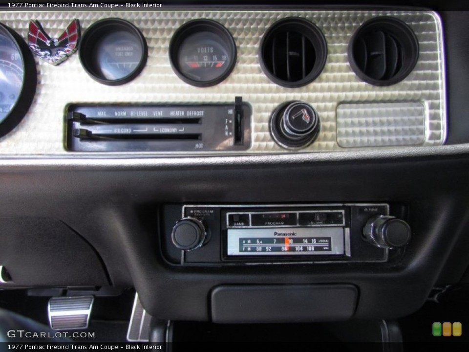 Black Interior Gauges for the 1977 Pontiac Firebird Trans Am Coupe #88771439