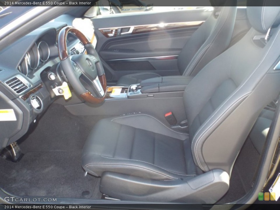 Black Interior Front Seat for the 2014 Mercedes-Benz E 550 Coupe #88771544