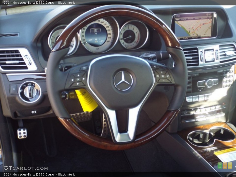 Black Interior Steering Wheel for the 2014 Mercedes-Benz E 550 Coupe #88771589