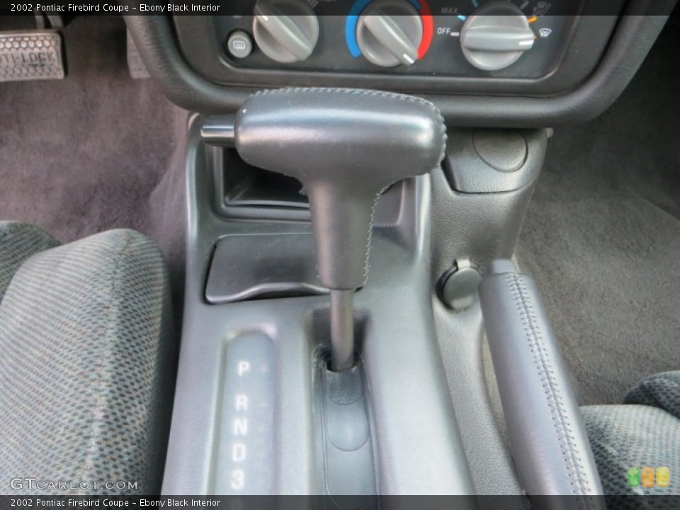 Ebony Black Interior Transmission for the 2002 Pontiac Firebird Coupe #88772195