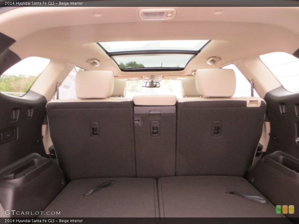 Beige Interior Trunk for the 2014 Hyundai Santa Fe GLS #88772813