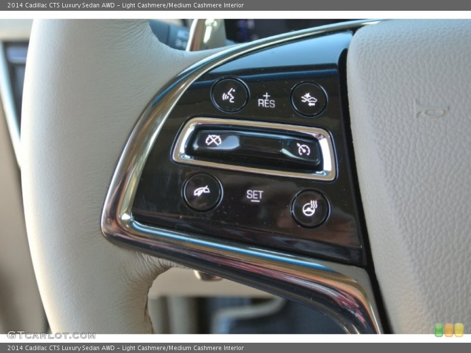 Light Cashmere/Medium Cashmere Interior Controls for the 2014 Cadillac CTS Luxury Sedan AWD #88775994