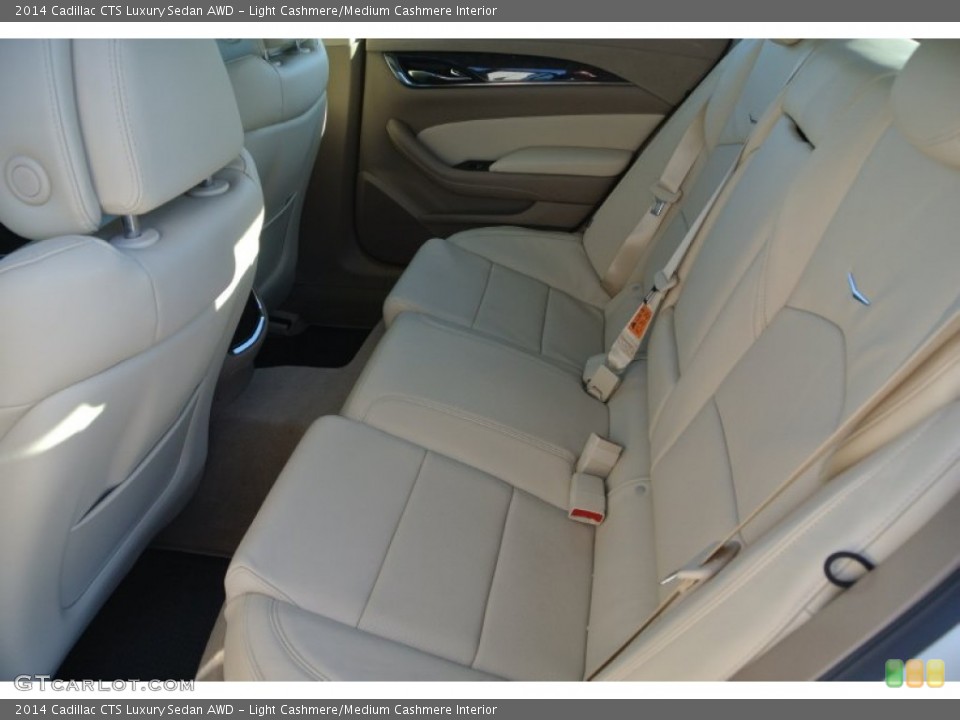 Light Cashmere/Medium Cashmere Interior Rear Seat for the 2014 Cadillac CTS Luxury Sedan AWD #88776038