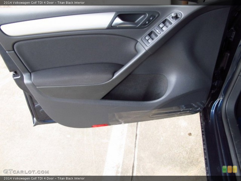 Titan Black Interior Door Panel for the 2014 Volkswagen Golf TDI 4 Door #88776821