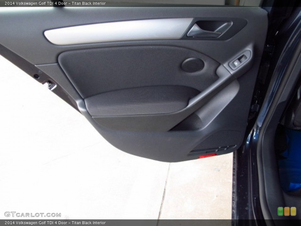 Titan Black Interior Door Panel for the 2014 Volkswagen Golf TDI 4 Door #88776854
