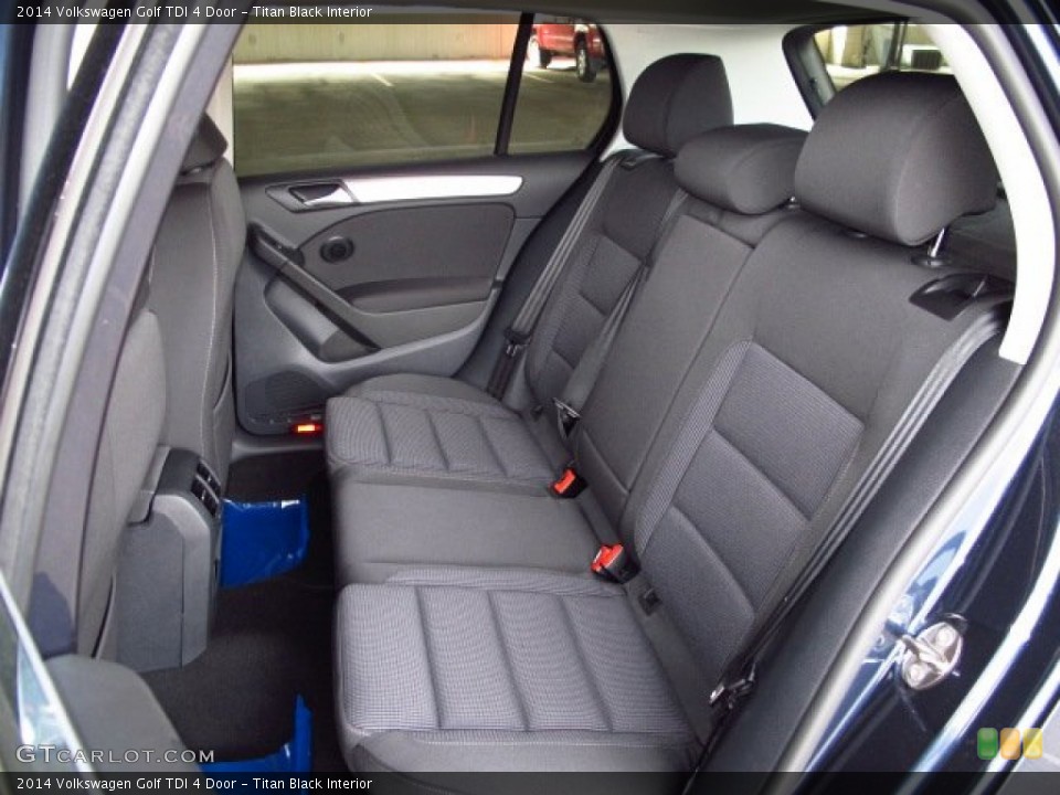 Titan Black Interior Rear Seat for the 2014 Volkswagen Golf TDI 4 Door #88776878