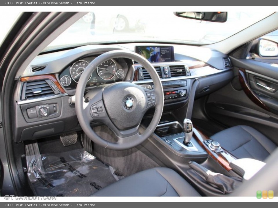 Black Interior Prime Interior for the 2013 BMW 3 Series 328i xDrive Sedan #88777679