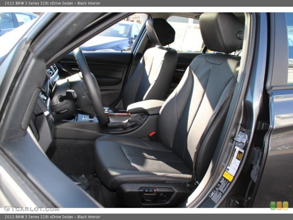 Black Interior Front Seat for the 2013 BMW 3 Series 328i xDrive Sedan #88777727