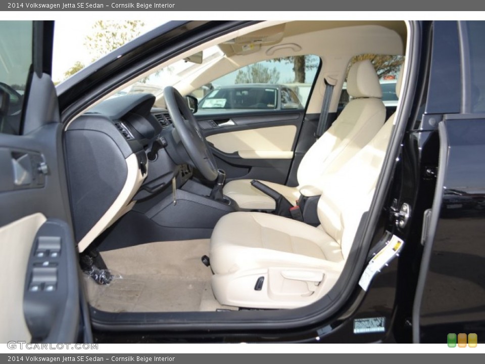 Cornsilk Beige Interior Photo for the 2014 Volkswagen Jetta SE Sedan #88779107