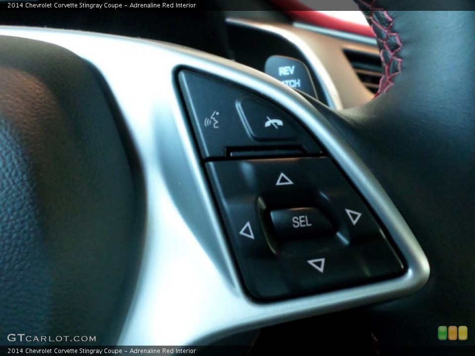 Adrenaline Red Interior Controls for the 2014 Chevrolet Corvette Stingray Coupe #88786841