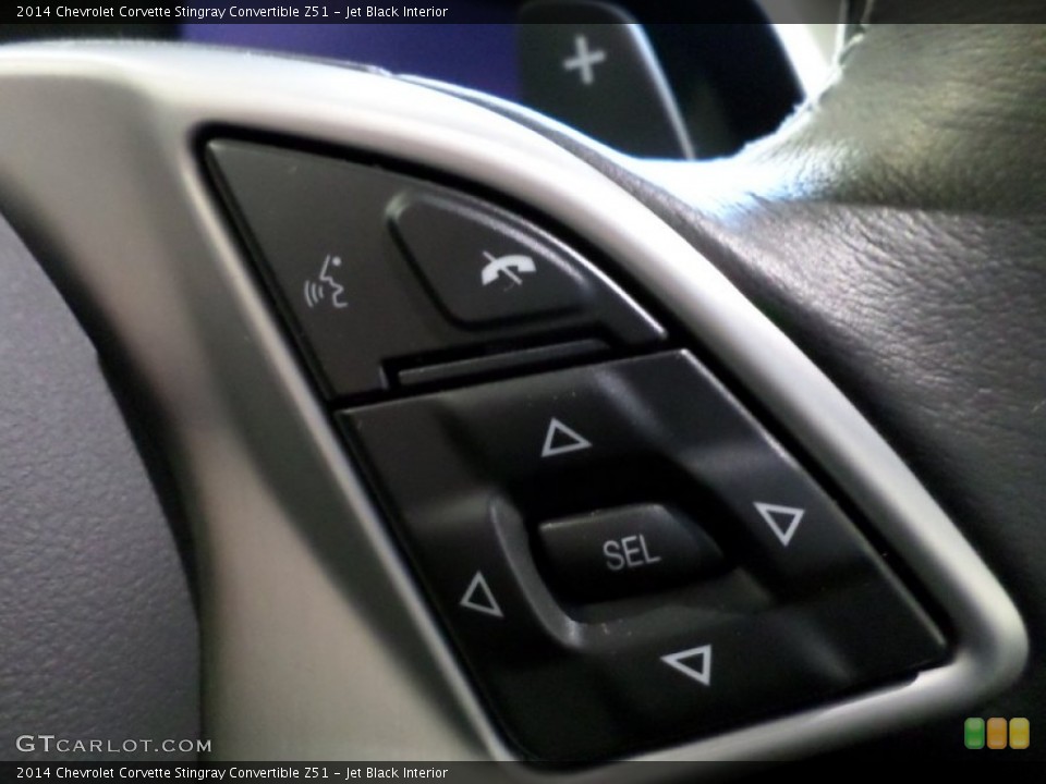 Jet Black Interior Controls for the 2014 Chevrolet Corvette Stingray Convertible Z51 #88787507