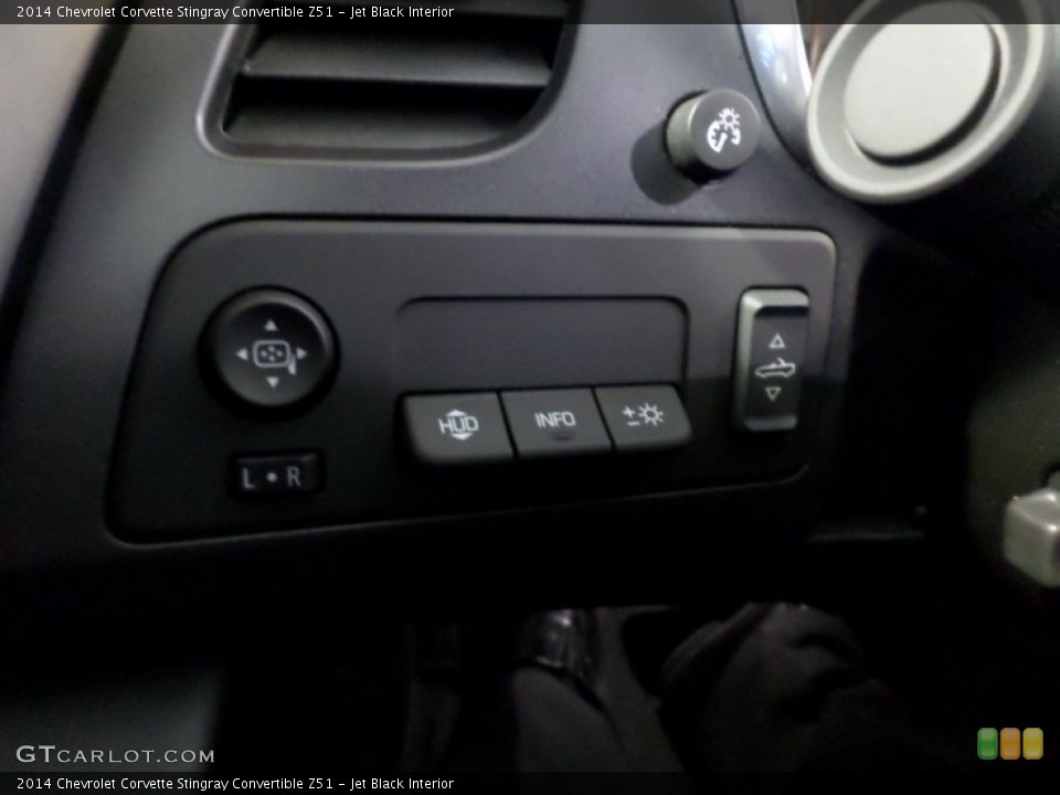 Jet Black Interior Controls for the 2014 Chevrolet Corvette Stingray Convertible Z51 #88787552